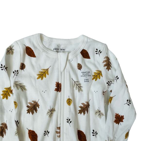 NWT Petit Lem 3M Fall Leaves Footie - Picture 3 of 6